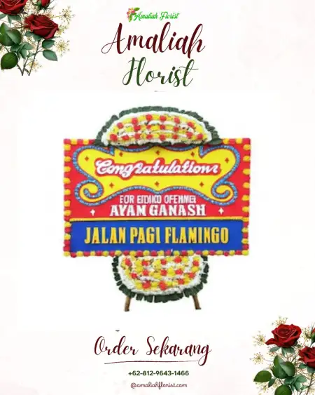 Sewa Papan Bunga Paduan Rajawali